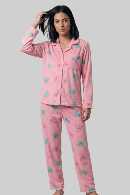 PIJAMA AMERICANO-2527-PLUSH (P,M,G,GG)