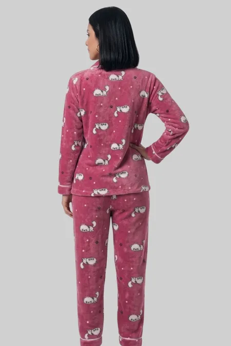 PIJAMA -2531-AMERICANO PELUCIADO-(P.M.G.GG)