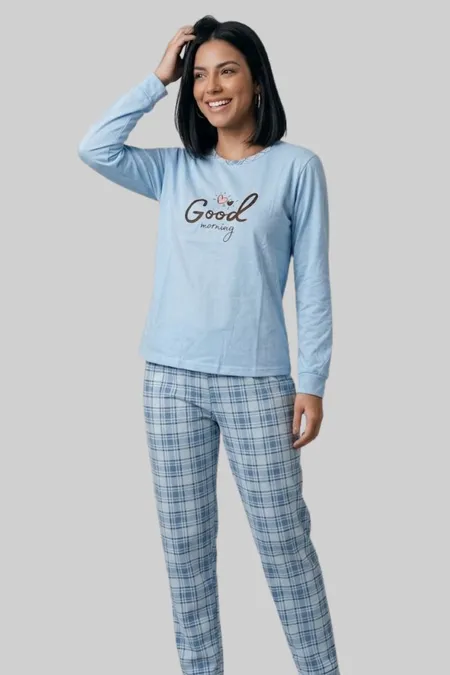 PIJAMA FEMININO-2538-PLUSH (P, M, G, GG)