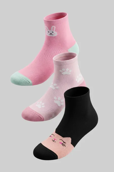 MEIA-2417-INFANTIL KIT 03 PÇS